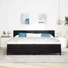 vidaXL Cama Box Spring LED con colch&oacute;n Negro 200 x 200 cm Terciopelo