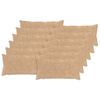 vidaXL Funda de almohada 12 uds. HEERLEN Crema 40 x 80 cm
