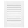 vidaXL Puerta de armario de lamas 2 uds blanco 39,5x29,5 cm