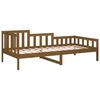 vidaXL Sofá cama sin colchón madera maciza pino marrón miel 90x190 cm