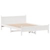 vidaXL Estructura de cama sin colch&oacute;n madera de pino blanca 140x190 cm