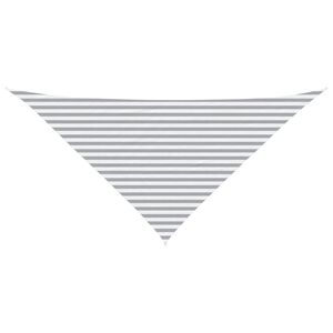 vidaXL Toldo Vela de Sombra Gris claro y blanco. 4 x 4 x 5,8 m