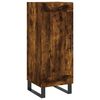 vidaXL Aparador de madera contrachapada roble ahumado 34,5x34x180 cm