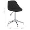 vidaXL Sillas de comedor giratorias 2 unidades cuero sint&eacute;tico negro