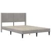 vidaXL Estructura de cama Gris Claro 140 x 200 cm Terciopelo