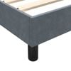 vidaXL Cama box spring con colch&oacute;n terciopelo gris oscuro 80x210 cm
