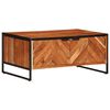vidaXL Mesa de centro madera maciza de acacia 90x55x40 cm
