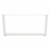 vidaXL Patas para mesa de centro en forma de V (2 unidades), color blanco, 70 x (30-31,3) cm, acero