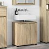 vidaXL Armario para lavabo de ba&ntilde;o Manual Roble Sonoma 60 x 30 x 60 cm