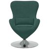 vidaXL Sill&oacute;n huevo Verde oscuro Terciopelo