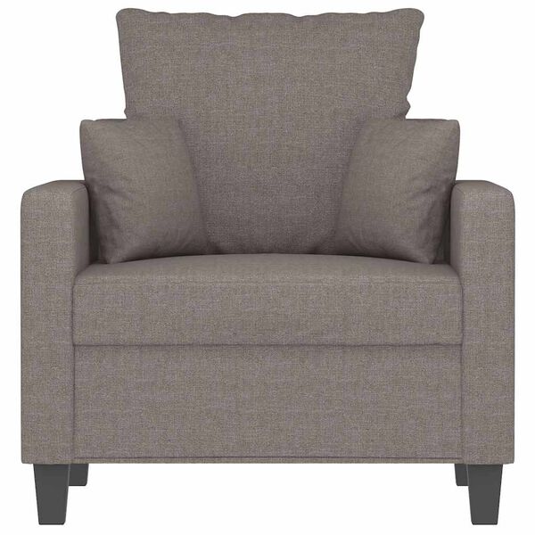 vidaXL Sill&oacute;n de tela gris taup&eacute; 60 cm