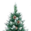 vidaXL &Aacute;rbol de Navidad Delgado con 300 LED con soporte Verde 180 cm