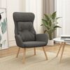 vidaXL Sill&oacute;n de relax de tela gris oscuro