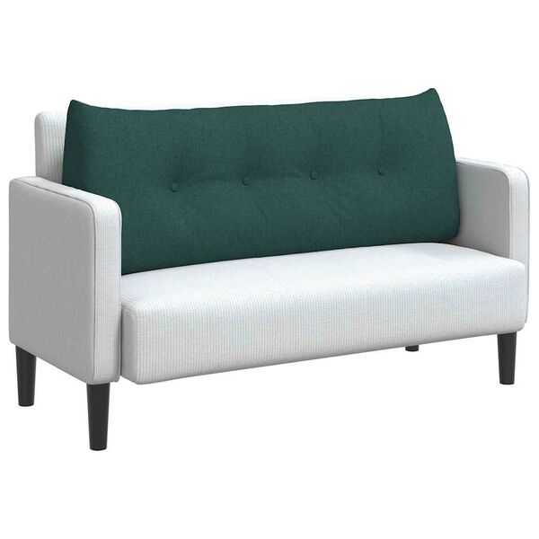 vidaXL Coj&iacute;n de Espalda Verde oscuro 120 x 24 x 50 cm tela