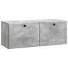 vidaXL Mueble de TV de pared 78,5 x 31 x 30 cm Gris Hormig&oacute;n