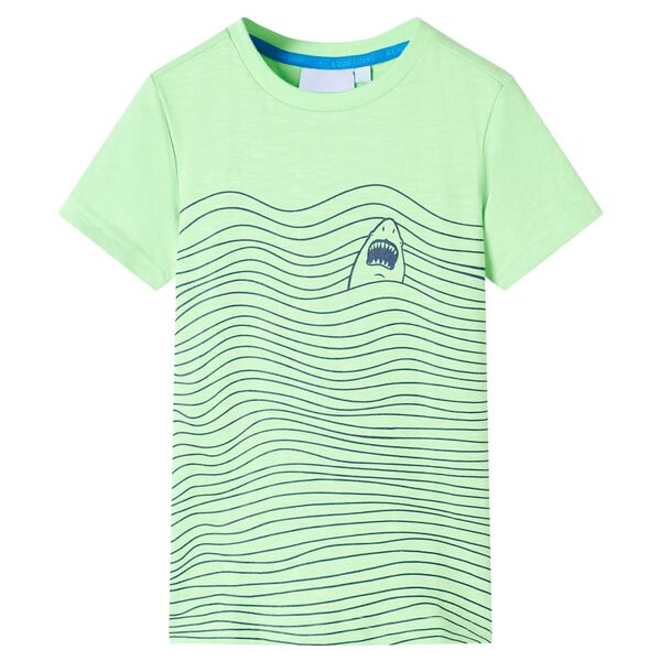 Camiseta infantil verde neón 92