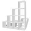 vidaXL Estanter&iacute;a librer&iacute;a en forma de escalera 142 cm blanca