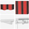 vidaXL Toldo Retr&aacute;ctil Naranja y marr&oacute;n 500 x 300 cm Tela y acero