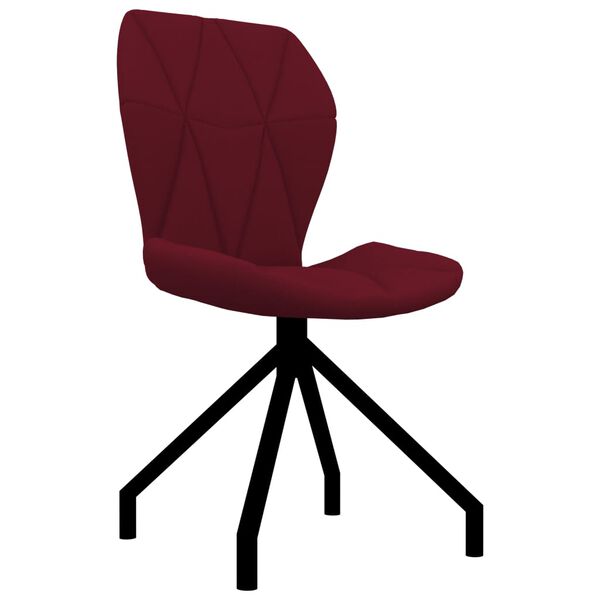 vidaXL Sillas de comedor 2 unidades cuero sint&eacute;tico rojo tinto