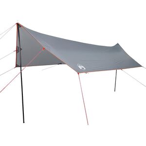 vidaXL Lona de camping impermeable gris y naranja 460x305x210 cm
