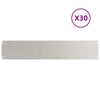 vidaXL Bordes para c&eacute;sped 30 uds 20x103 cm acero inoxidable