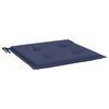 vidaXL Cojines para muebles palets 2 uds tela azul marino 40x40x4 cm