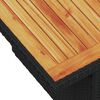 vidaXL Set sof&aacute;s jard&iacute;n y cojines 11 pzas rat&aacute;n sint&eacute;tico acacia negro