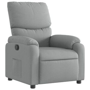 vidaXL Sill&oacute;n reclinable de tela gris claro