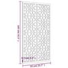 vidaXL Adorno de pared de jard&iacute;n acero corten dise&ntilde;o morisco 105x55 cm