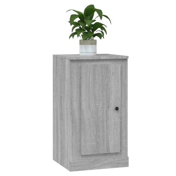 vidaXL Aparador de madera contrachapada gris Sonoma 37,5x35,5x67,5 cm