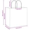 vidaXL Bolsas de papel con asas 250 uds rosa 54x15x49 cm