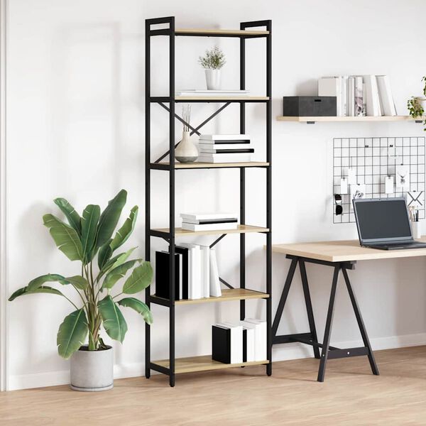 vidaXL Estante de libros Roble Sonoma 40 x 30 x 85 cm