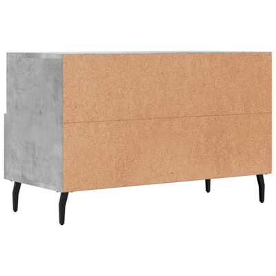 vidaXL Mueble para TV madera contrachapada gris hormigón 80x36x50 cm