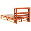 vidaXL Estructura de cama sin colch&oacute;n madera maciza marr&oacute;n 75x190 cm