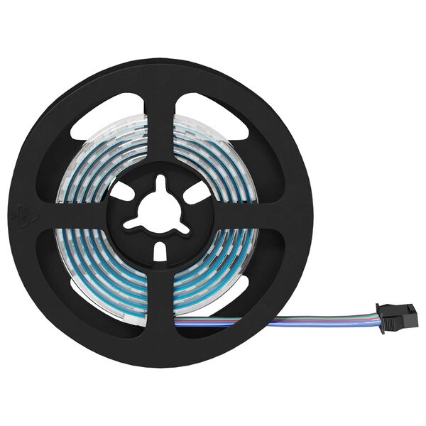 vidaXL Tira LED 4 pcs Negro y Transparente 120 x 0,8 x 0,3 cm