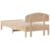 vidaXL Estructura de cama sin colch&oacute;n madera maciza pino 75x190 cm