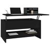 vidaXL Mesa de centro madera contrachapada negro 80x50x40 cm
