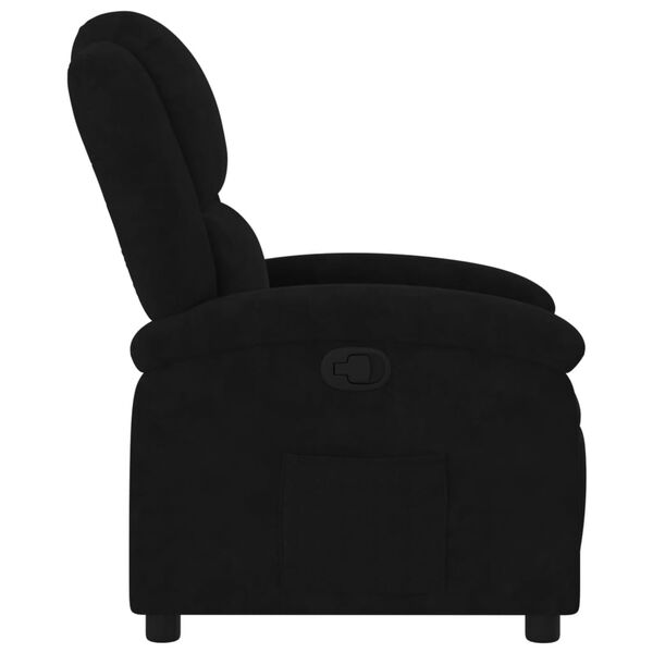vidaXL Sillón reclinable de terciopelo negro