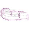 vidaXL Estructura de cama otomana colchones tela gris pardo 160x200cm