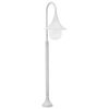 vidaXL Farola de jard&iacute;n de aluminio blanca E27 120 cm