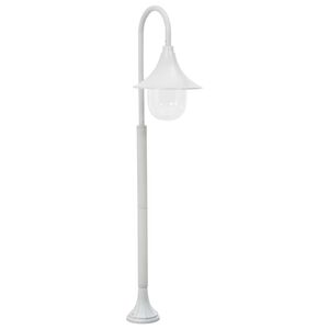 vidaXL Farola de jard&iacute;n de aluminio blanca E27 120 cm