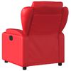 vidaXL Sill&oacute;n reclinable el&eacute;ctrico de cuero sint&eacute;tico rojo