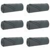 vidaXL Mantitas de Sof&aacute; 6 uds. Gris oscuro 210 x 140 cm 2.56 Lana