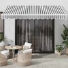 vidaXL Toldo retr&aacute;ctil aluminio y tela antracita y blanco 3,5x2,5 m