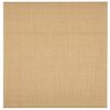 vidaXL Alfombra de sisal natural 100x100 cm