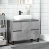vidaXL Mueble de lavabo madera de ingenier&iacute;a gris hormig&oacute;n 80x33x60 cm