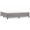 vidaXL Estructura de cama con somier terciopelo gris claro 200x200 cm