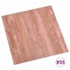 vidaXL Tablas de Suelo 55 pcs Rojo 5,11 m&sup2; PVC
