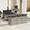 vidaXL Conjunto de sof&aacute; de jard&iacute;n 6 pcs Gris Claro y Gris Oscuro