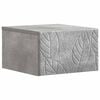 vidaXL Mesita de Noche de Pared Gris Hormig&oacute;n 49 x 34,5 x 20 cm